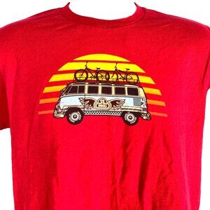 SE Bikes VW Bus Sunset M Red T-Shirt size Medium Mens BMX Innovations Oop